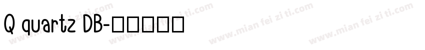 Q quartz DB字体转换